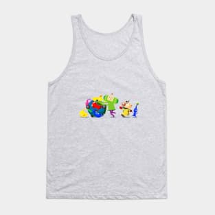 Katamari Vs Pikmin Tank Top